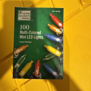 100 LED Home Accents Multi Colored Mini Lights INDOOR/OUTDOOR‎